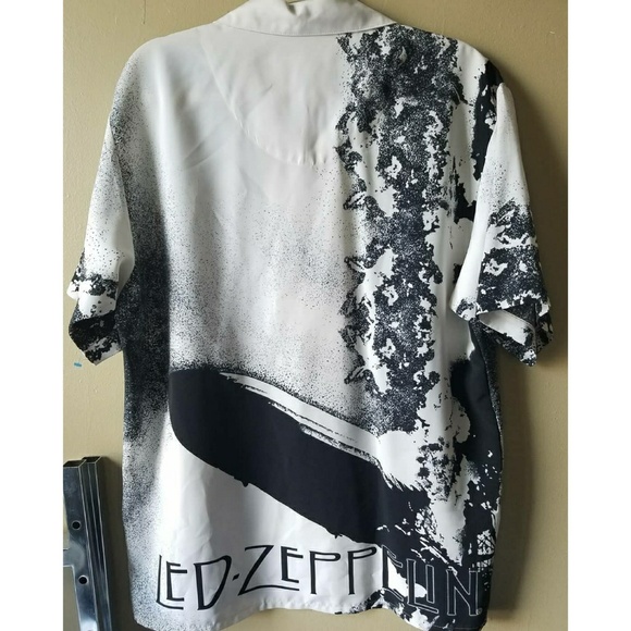 led zeppelin button down shirt